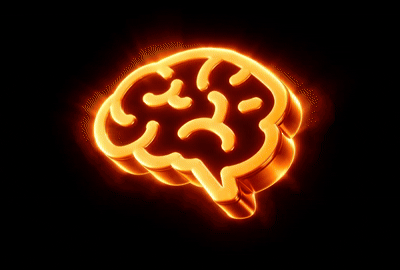 Brain glow animation
