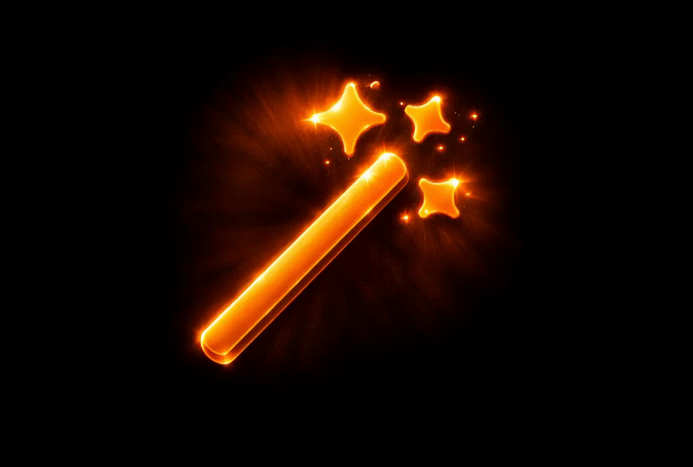 Magical glow animation